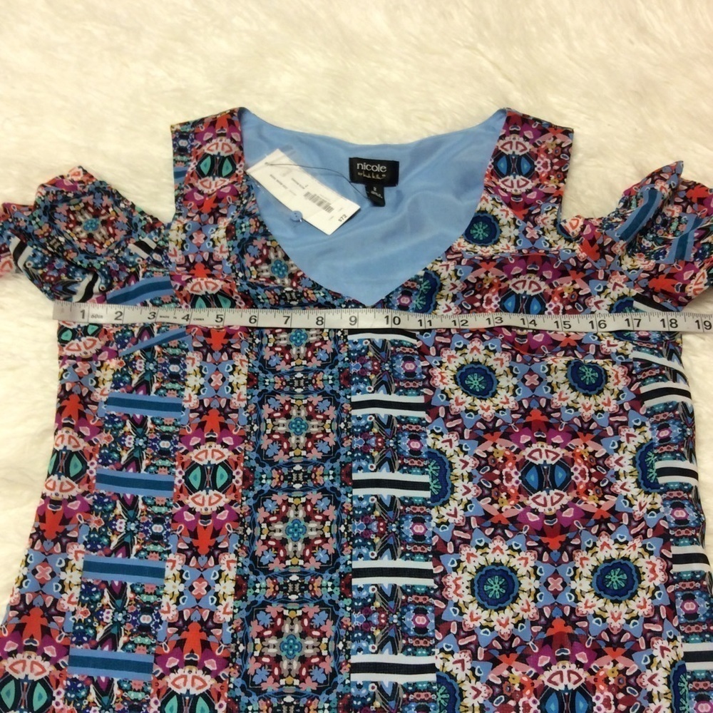 NICOLE BY NICOLE MILLER COLD SHOULDER DRESS - Picture 6 of 7